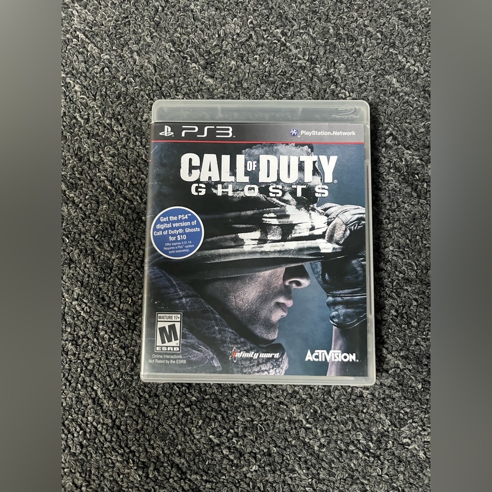 Call of Duty: Ghosts Sony Playstation 3 2013 TESTED=WORKING